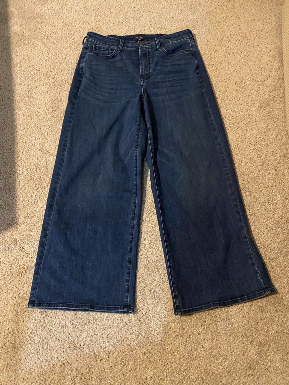 NYDJ Wide-Leg Jeans in Dark Indigo